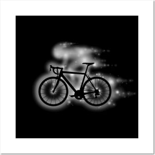 The Spirit of Cycling (white/gray) Posters and Art